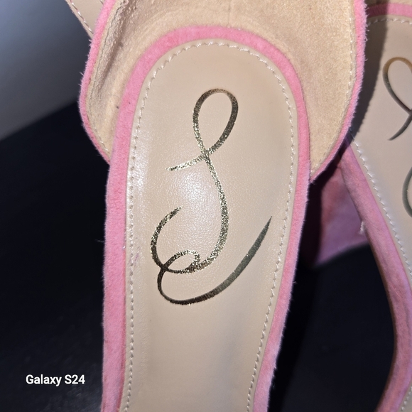 Sam Edelman Yaro Pink Suede Block Heel Sandal   6.5 NWOT💞 - Picture 8 of 10